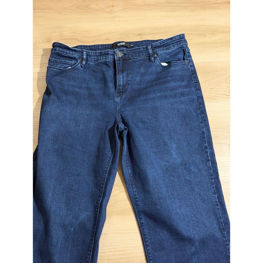 Hudson Jeans Wide Leg Women 16 Blue Denim Stretch High Rise Casual - Picture 10 of 12
